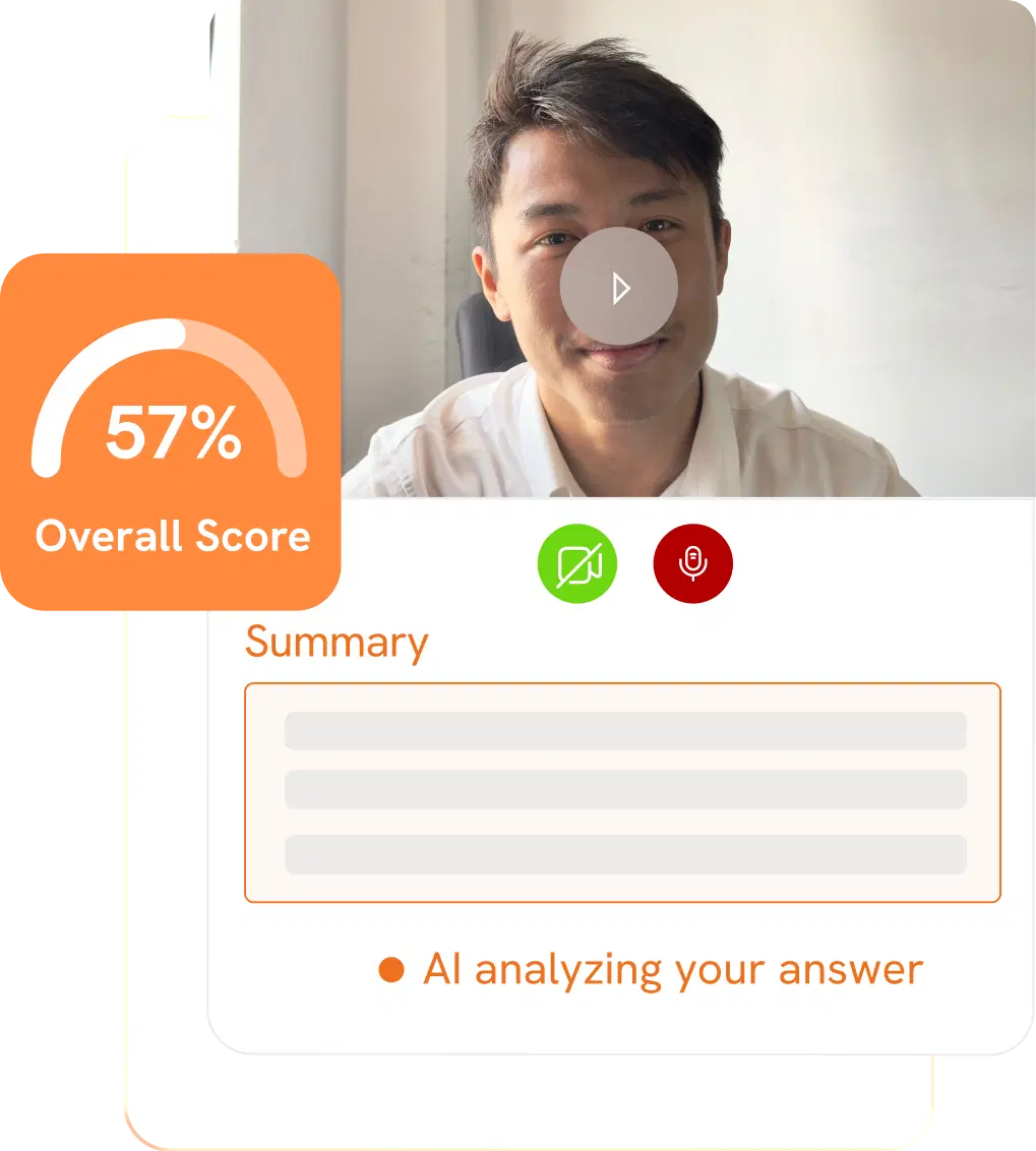 Practice interviews with AI illustration