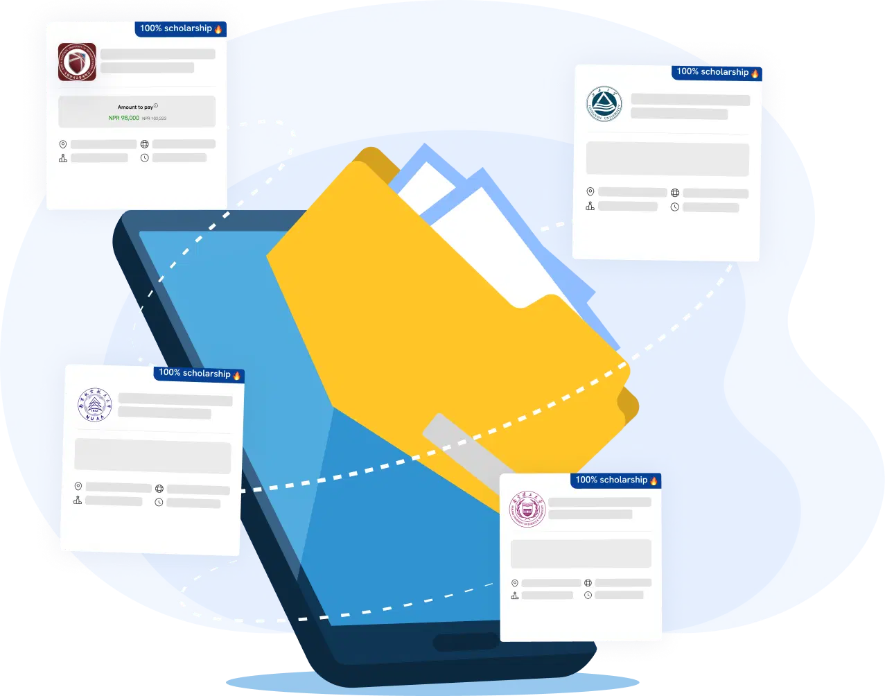 Upload once, use everywhere illustration