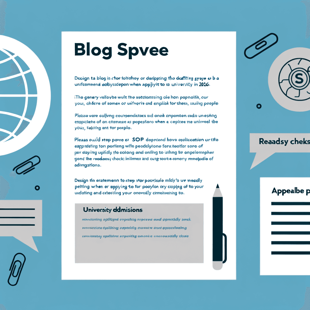 Write SOP for University Application 2026: Step by Step Workflow Readiness Check and Appeal Template