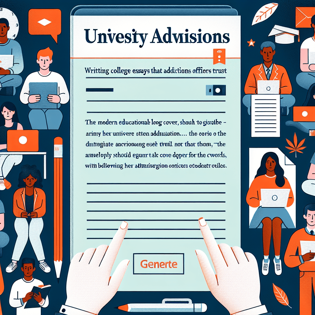 Write College Essays Admissions Officers Trust