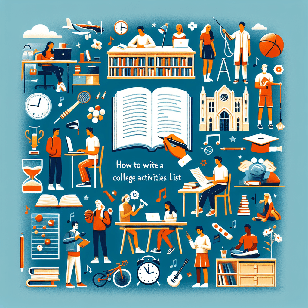 How To Write a Standout College Activities List