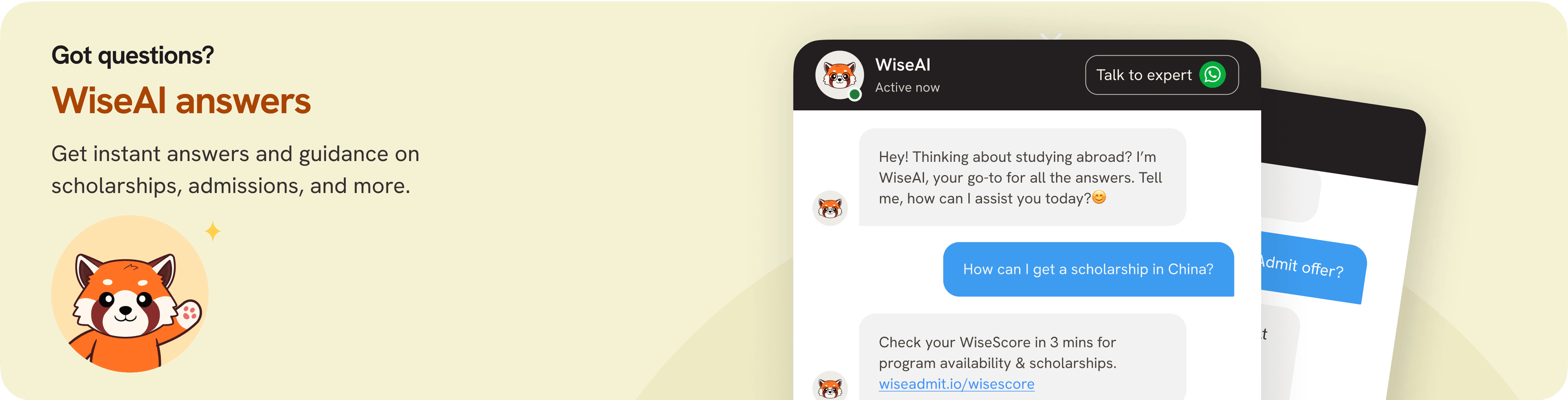 Meet WiseAI: Your study abroad buddy from WiseAdmit!