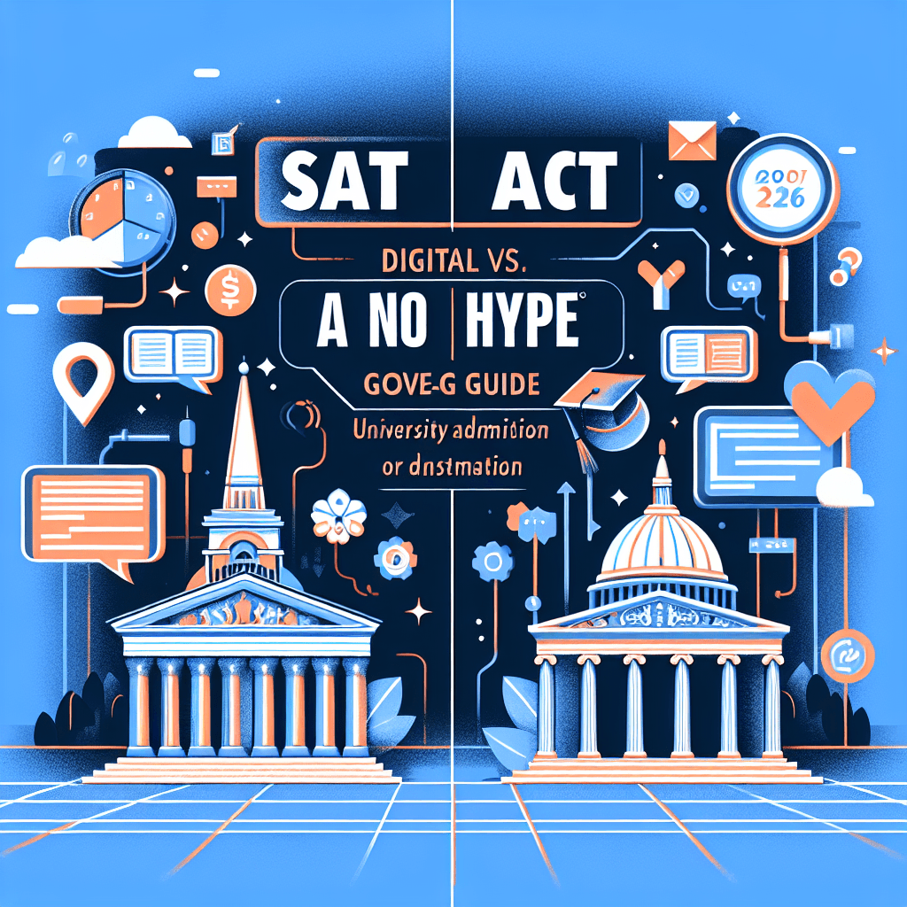 Digital SAT vs ACT in 2026: A No Hype Guide