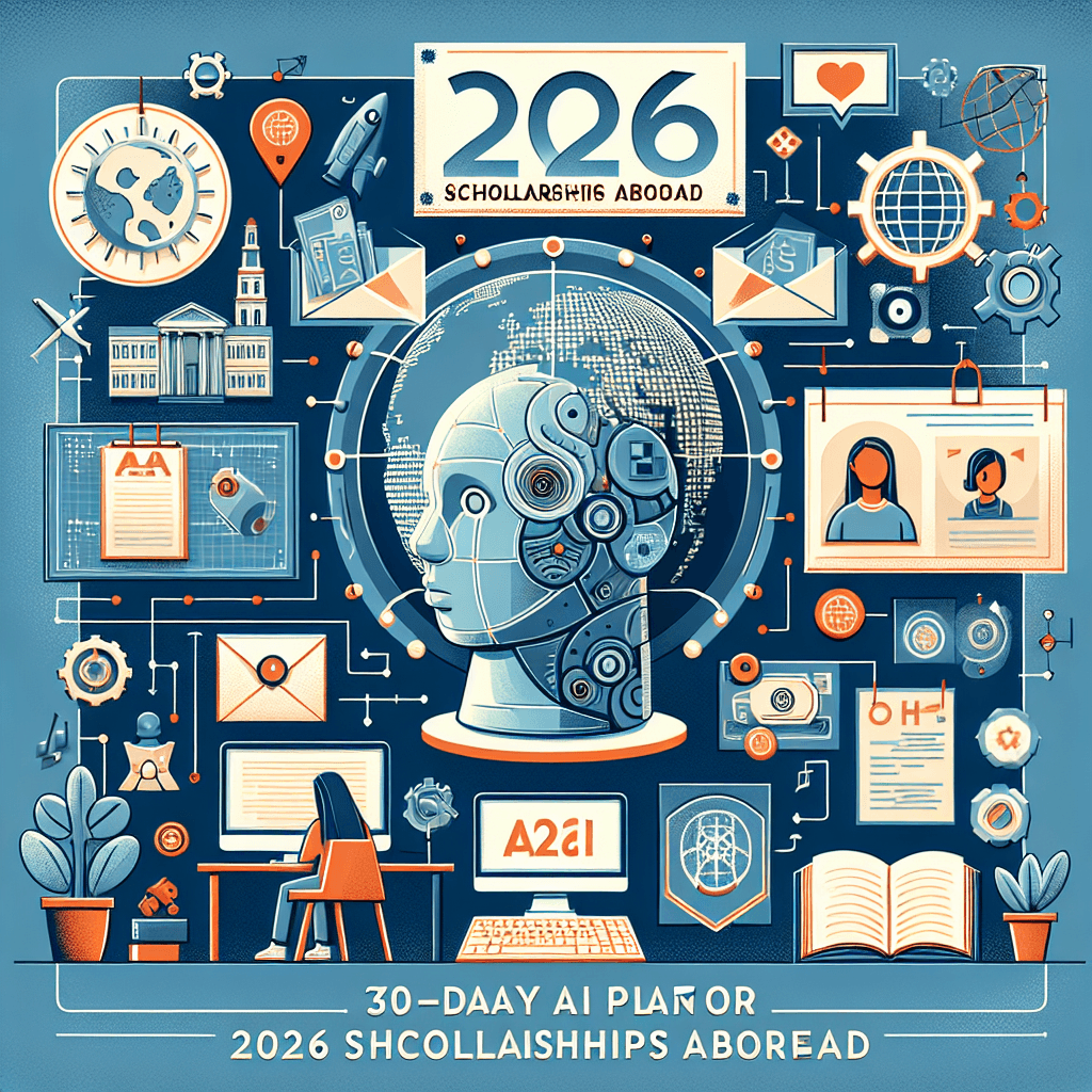 30‑Day AI Plan for 2026 Scholarships Abroad